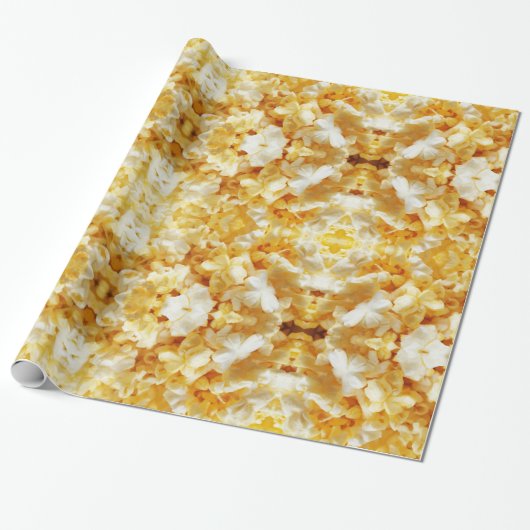 Cadeau Papier d'emballage motif Popcorn (Déroulé)