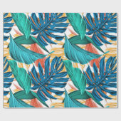 Cadeau Papier d'emballage motif tropical (Plat)