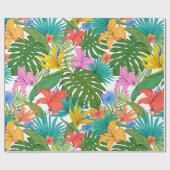 Cadeau Papier d'emballage motif tropical (Plat)