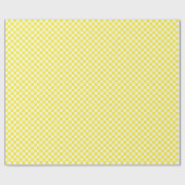 Cadeau Papier d'emballage moyen jaune et de blanc de (Plat)