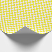 Cadeau Papier d'emballage moyen jaune et de blanc de (Coin)