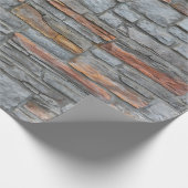 Cadeau papier d'emballage mur en pierre (Coin)