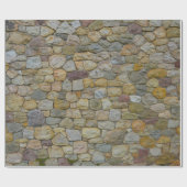 Cadeau papier d'emballage mur en pierre (Plat)
