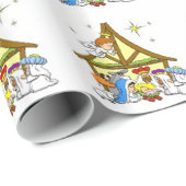 Cadeau Papier d'emballage/nativité (Coin rond)