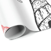 Cadeau Papier d'emballage nautique, thème d'été (Coin rond)