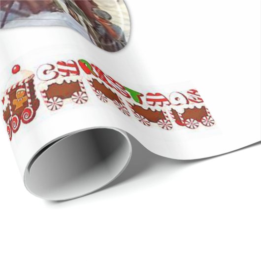 Cadeau Papier d'emballage Noël (Coin rond)