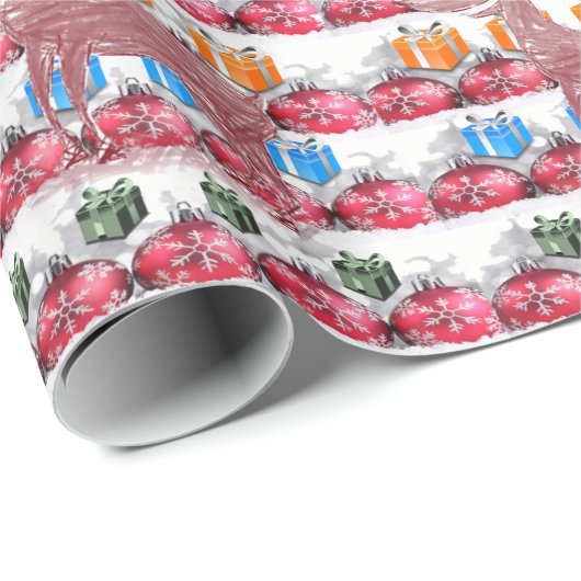 Cadeau Papier d'emballage Noël (Coin rond)
