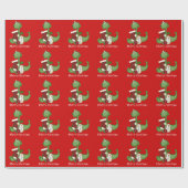 Cadeau Papier d'emballage Noël Dinosaur (Plat)
