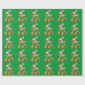 Cadeau Papier d'emballage Noël Elf Holiday (Plat)