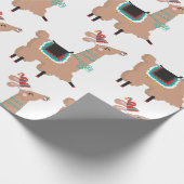 Cadeau Papier d'emballage Noël Llama (Coin)
