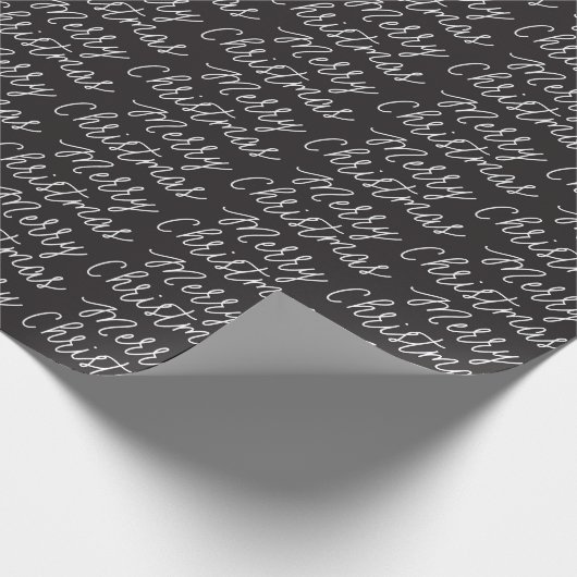 CADEAU PAPIER D'EMBALLAGE NOIR DE JOYEUX NOËL DE (Coin)