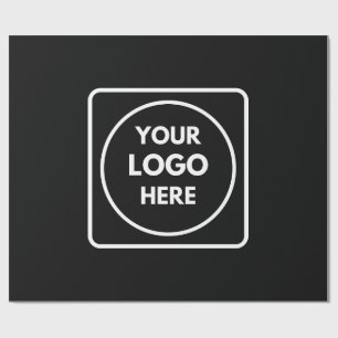 Cadeau Papier d'emballage noir   Entreprise commerciale p