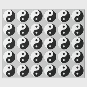 Cadeau Papier d'emballage (NOIR ET BLANC) de YIN YANG