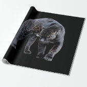 Cadeau Papier d'emballage noir mat Jaguar Diablo (Déroulé)
