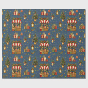 Cadeau Papier d'emballage Old World Christmas Market Fros