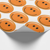 Cadeau Papier d'emballage orange (Coin)