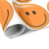 Cadeau Papier d'emballage orange (Coin rond)