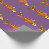 Cadeau Papier d'emballage orange de poisson rouge mignon (Coin)