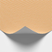 Cadeau Papier d'emballage orange et blanc pour petits fro (Coin)