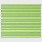 Cadeau Papier d'emballage orange rayé (Plat)