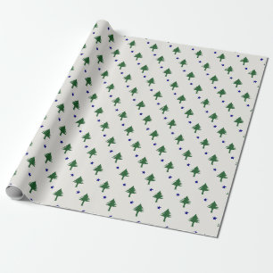Cadeau Papier d'emballage original du drapeau du Maine