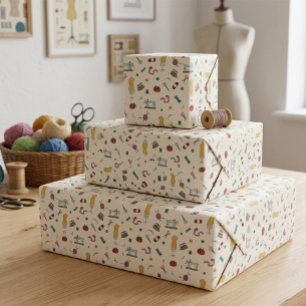 Cadeau Papier d'emballage Outils de couture de Tailleur V