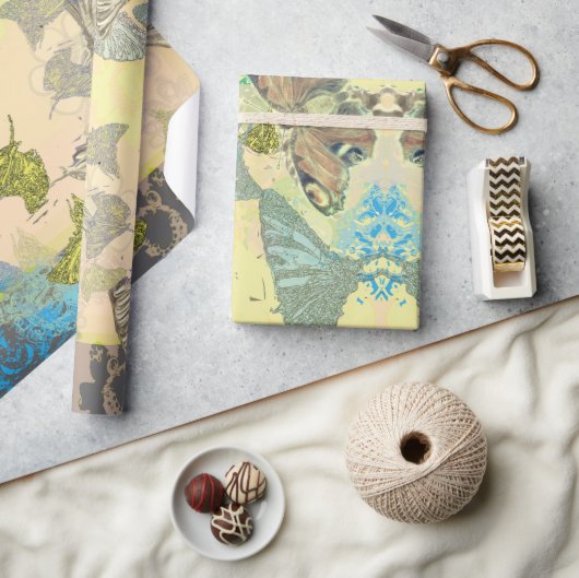 Cadeau Papier d'emballage Papillon (Artisanat)