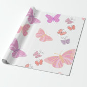 Cadeau papier d'emballage papillon (Déroulé)