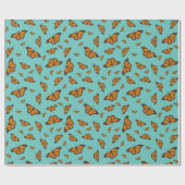 Cadeau Papier d'emballage papillon monarque (Plat)