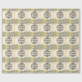 Cadeau Papier d'emballage Paris (Plat)