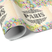 Cadeau Papier d'emballage Paris (Coin rond)