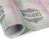 Cadeau Papier d'emballage Paris (Coin rond)