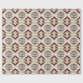 Cadeau Papier d'emballage Paris (Plat)