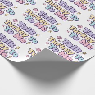 Cadeau Papier d'emballage Parle-moi d'un dindon