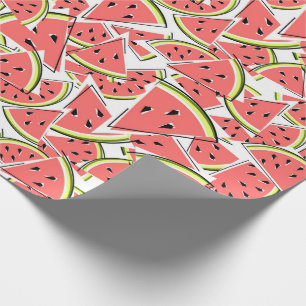 Cadeau Papier d'emballage pastèque grand motif