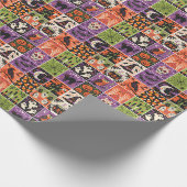 Cadeau Papier d'emballage patchwork Halloween (Coin)