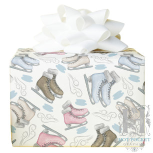 Cadeau Papier d'emballage Patinage sur glace