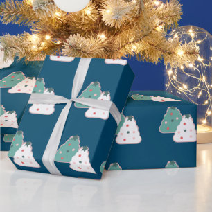 Cadeau Papier d'emballage Pâtisserie Biscuits de Noël Spr