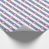 Cadeau Papier d'emballage patriotique avec Drapeau de Cin (Coin)