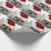 Cadeau Papier d'emballage pekingese de Noël (Coin)