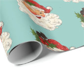 Cadeau Papier d'emballage père Noël No 5 (Coin rond)