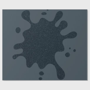 Cadeau Papier d'emballage personnalisable Dark Charcoal S