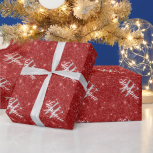 Cadeau Papier d'emballage personnalisé avec monogramme et