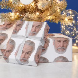 Cadeau Papier d'emballage personnalisé avec photo de visa