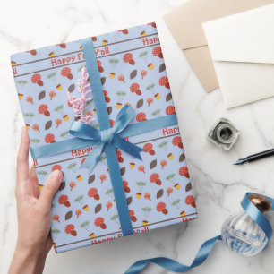 Cadeau Papier d'emballage personnalisé d'automne