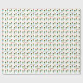 Cadeau Papier d'emballage personnalisé de cornets de (Plat)