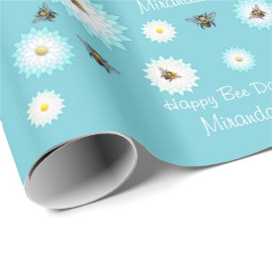 Cadeau Papier d'emballage personnalisé de jour heureux