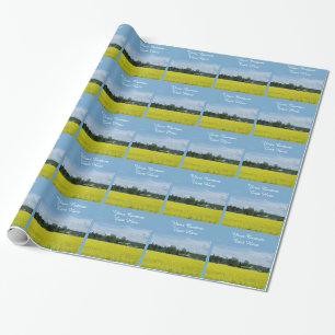 Cadeau Papier d'emballage personnalisé de la campagne fin