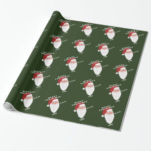 Cadeau Papier d'emballage personnalisé de Noël du nom
