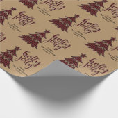 Cadeau Papier d'emballage personnalisé de Noël gai de (Coin)